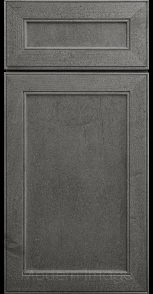 Stained Davis refined Shaker style kitchen cabinet in a Pewter stain by Modern Image AZ.